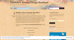 Desktop Screenshot of gabriellasjewelrydesigns.wordpress.com