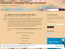 Tablet Screenshot of gabriellasjewelrydesigns.wordpress.com