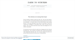 Desktop Screenshot of farmtosuburbs.wordpress.com