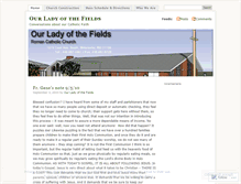 Tablet Screenshot of ourladyofthefields.wordpress.com