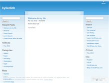Tablet Screenshot of kyliedinh.wordpress.com