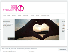 Tablet Screenshot of glassslipperentertainment.wordpress.com