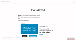 Desktop Screenshot of diligentsoul.wordpress.com