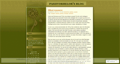 Desktop Screenshot of pasiivorbelor.wordpress.com