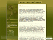Tablet Screenshot of pasiivorbelor.wordpress.com