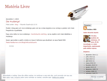 Tablet Screenshot of materialivre.wordpress.com