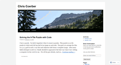 Desktop Screenshot of chriscoerber.wordpress.com