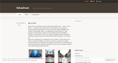 Desktop Screenshot of fahadman.wordpress.com