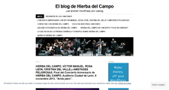 Desktop Screenshot of hierbadelcampo.wordpress.com