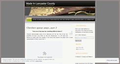 Desktop Screenshot of madeinlancastercounty.wordpress.com