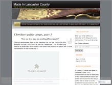 Tablet Screenshot of madeinlancastercounty.wordpress.com