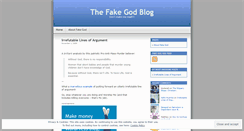 Desktop Screenshot of fakegod.wordpress.com