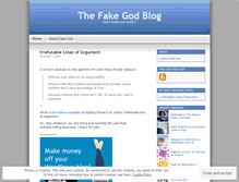 Tablet Screenshot of fakegod.wordpress.com