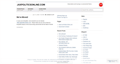 Desktop Screenshot of jaxpolitics.wordpress.com