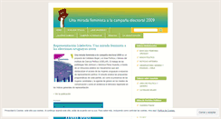 Desktop Screenshot of mujeresyelecciones2009.wordpress.com
