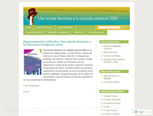 Tablet Screenshot of mujeresyelecciones2009.wordpress.com