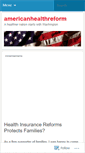 Mobile Screenshot of americanhealthreform.wordpress.com