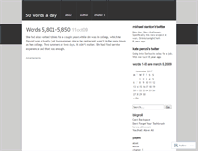 Tablet Screenshot of 50wds.wordpress.com