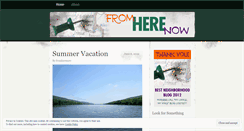 Desktop Screenshot of fromherenow.wordpress.com
