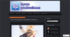 Desktop Screenshot of byronproducciones.wordpress.com