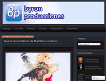 Tablet Screenshot of byronproducciones.wordpress.com