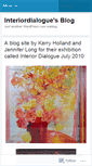 Mobile Screenshot of interiordialogue.wordpress.com