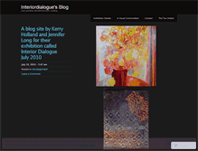 Tablet Screenshot of interiordialogue.wordpress.com