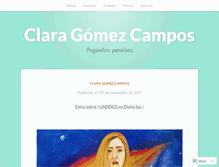 Tablet Screenshot of claragomezcampos.wordpress.com