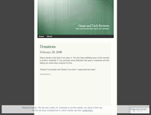 Tablet Screenshot of gameandtechreviews.wordpress.com
