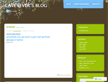 Tablet Screenshot of cave4ever.wordpress.com