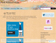 Tablet Screenshot of pinkribbonride.wordpress.com