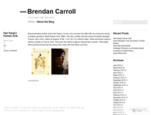 Tablet Screenshot of brendanscottcarroll.wordpress.com