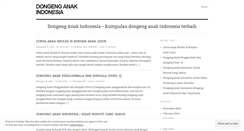 Desktop Screenshot of dongenganakindonesia1.wordpress.com