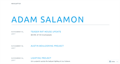 Desktop Screenshot of adamsalamon.wordpress.com