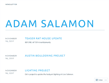 Tablet Screenshot of adamsalamon.wordpress.com