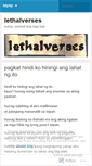 Mobile Screenshot of lethalverses.wordpress.com