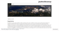 Desktop Screenshot of justwriteaway.wordpress.com