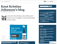 Tablet Screenshot of knutkj.wordpress.com