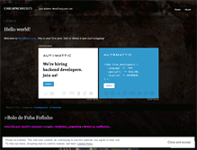 Tablet Screenshot of carlapacheco75.wordpress.com