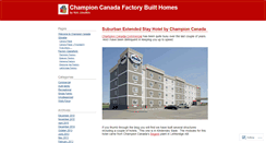 Desktop Screenshot of championcanadavp.wordpress.com