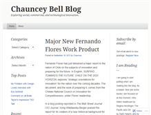 Tablet Screenshot of chaunceybell.wordpress.com