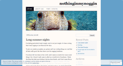 Desktop Screenshot of nothinginmynoggin.wordpress.com