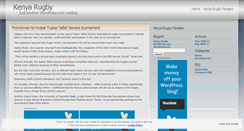 Desktop Screenshot of kenyarugby.wordpress.com