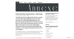 Desktop Screenshot of annexemagazine.wordpress.com