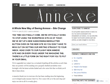 Tablet Screenshot of annexemagazine.wordpress.com