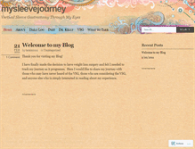 Tablet Screenshot of mysleevejourney.wordpress.com