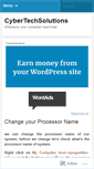 Mobile Screenshot of cybertechsolutions.wordpress.com