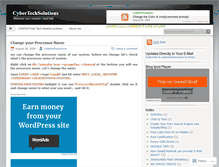 Tablet Screenshot of cybertechsolutions.wordpress.com