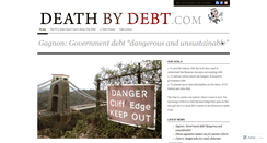 Desktop Screenshot of deathbydebt.wordpress.com