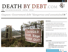 Tablet Screenshot of deathbydebt.wordpress.com
